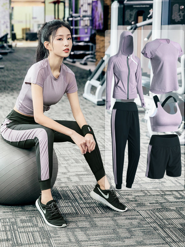 Sports Suit Women Fall Winter Loose Net Celebrity Sexy Slimming Gym Quick-Drying Running Professional High-End Yoga Clothes Women