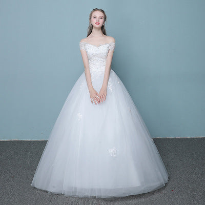 New style Slender Tail Korean Bride Wedding Dress